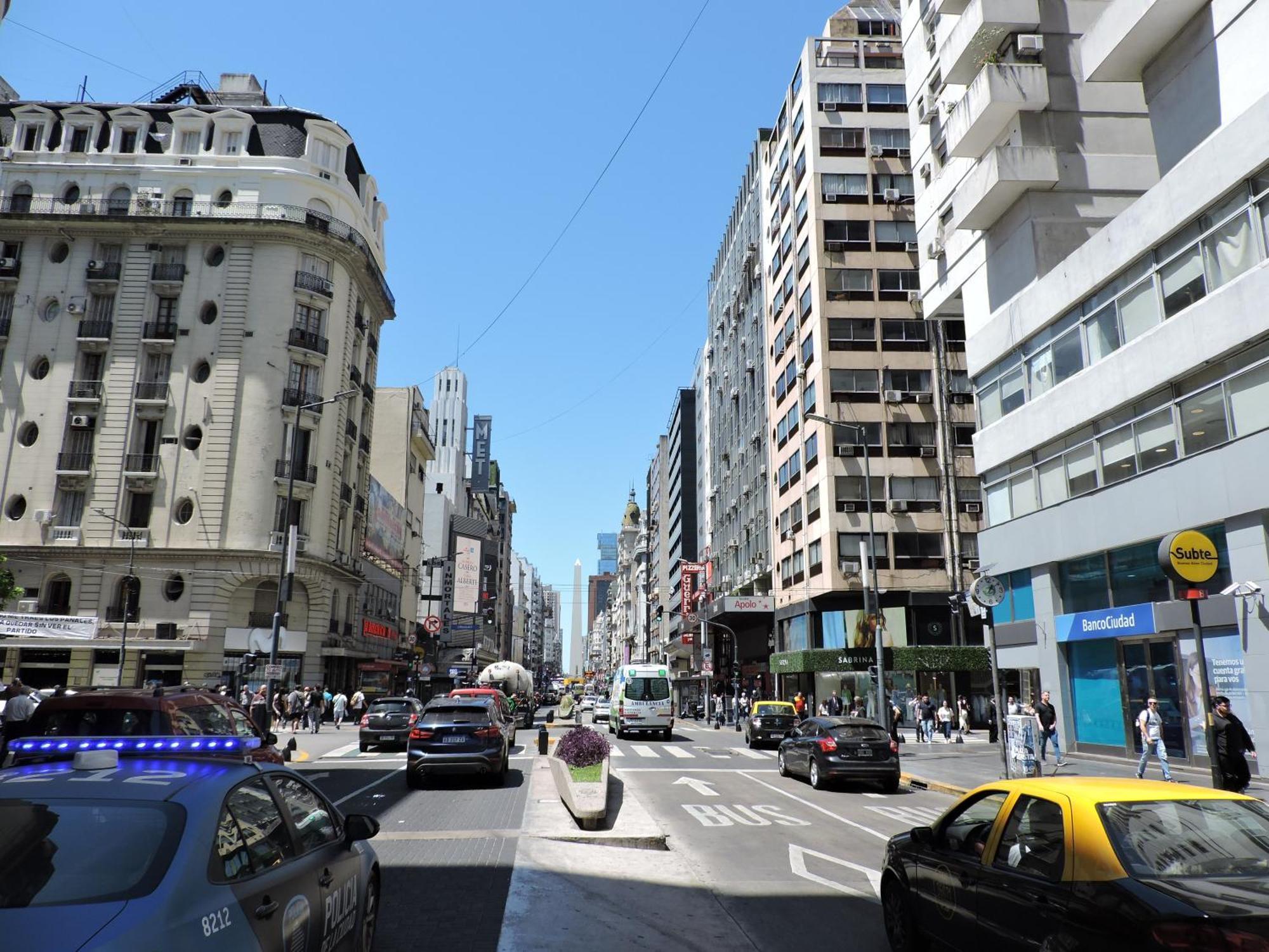 4 Ventanales Sobre La Avenida Corrientes Apartment Buenos Aires Luaran gambar